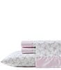 Laura Ashley Lynda Cotton Percale Sheet Set, Color:Pink - Image 2