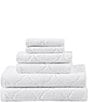 Laura Ashley Maude Jacquard White 6-Piece Bath Towel Set | Dillard's