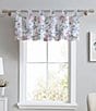 Color:Soft Jewel - Image 1 - Meadow Breeze Floral Tab Top Window Valance