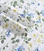 Color:Sun Blue/Multi - Image 5 - Meadow Floral Blue 300-Thread Count Cotton Sateen Sheet Set