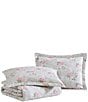 Color:Pink/Grey - Image 2 - Melany Pink Cotton Reversible Quilt Mini Set