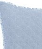Laura Ashley Mila Chambray Breakfast Pillow, Color:Medium Blue - Image 2