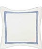Laura Ashley Mila European Sham, Color:Medium Blue - Image 1