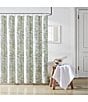 Color:Sage - Image 3 - Natalie Floral Toile Shower Curtain