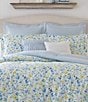 Color:Sun Blue - Image 3 - Nora Floral 6-Piece Comforter Set