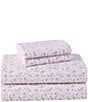 Color:Pink Rose - Image 1 - Paisley Prance Flannel Sheet Set