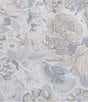 Color:Light Grey - Image 3 - Quartet Cotton Sateen Floral Pattern Sheet Set