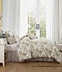 Laura Ashley Roses Cotton Reversible Comforter Bonus Set - Image 4