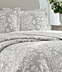 Laura Ashley Rowland Floral Damask Quilt Mini Set | Dillard's