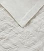 Color:White - Image 5 - Rowland White Matelasse Duvet Cover Mini Set