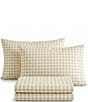Laura Ashley Serendipity Gingham Cotton Flannel Sheet Set - Image 1