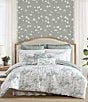 Laura Ashley Toile Delight Cotton Floral Reversible Bonus Comforter Set - Image 1
