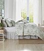 Laura Ashley Toile Delight Cotton Floral Reversible Bonus Comforter Set - Image 4