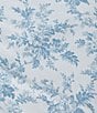Color:Light Blue - Image 4 - Vanessa Floral Chinoiserie Flannel Cotton Sheet Set