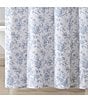Color:Sky Dust Blue - Image 3 - Walled Garden Floral Toile Shower Curtain