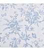 Color:Sky Dust Blue - Image 4 - Walled Garden Floral Toile Shower Curtain