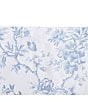 Color:Sky Dust Blue - Image 5 - Walled Garden Floral Toile Shower Curtain