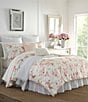 Color:Blush - Image 1 - Wisteria Floral Comforter Mini Set