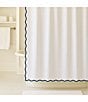 Laura Park Solid Scalloped Shower Curtain - Image 6