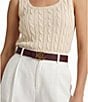 Lauren Ralph Lauren 1#double; Logo Reversible Pebbled Leather Belt - Image 1