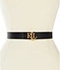 Lauren Ralph Lauren 1#double; Logo Reversible Pebbled Leather Belt - Image 2