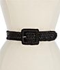 Lauren Ralph Lauren 1.5#double; Raffia Wide Belt - Image 1