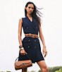 Lauren Ralph Lauren 2#double; Double-Stacked Wide Leather Belt - Image 6