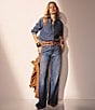 Lauren Ralph Lauren 2#double; Double-Stacked Western Wide Leather Belt - Image 6