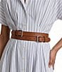 Lauren Ralph Lauren 2#double; Double-Stacked Western Wide Leather Belt - Image 2