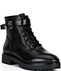 Lauren Ralph Lauren Allyson Logo Leather Lug Booties - Image 1
