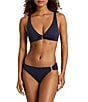 Lauren Ralph Lauren Beach Club Solid Ring Over The Shoulder Bra Swim Top & Ring Hipster Swim Bottom - Image 2