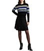 Color:Black - Image 3 - Beaded Mesh A-Line Skirt