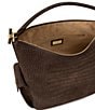Lauren Ralph Lauren Blaike Croc-Embossed Large Shoulder Bag - Image 3