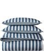Color:Blue - Image 2 - Blair Classic Stripe Duvet Set