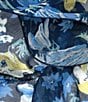 Color:Indigo - Image 2 - Blooming Floral Double Ruffle Scarf