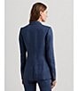 Color:Delave Blue - Image 5 - Bonaro Linen Blend Notch Lapel Long Sleeve One Button-Front Blazer