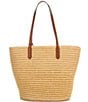 Lauren Ralph Lauren Brie Large Straw Tote Bag, Color:Natural - Image 2