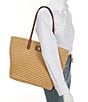 Lauren Ralph Lauren Brie Large Straw Tote Bag, Color:Natural - Image 4