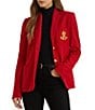 Lauren Ralph Lauren Bullion Patch Two Button Jacquard Blazer - Image 1