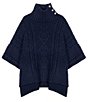 Lauren Ralph Lauren Button Turtleneck Poncho - Image 4