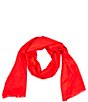 Color:Red - Image 1 - Charlotte Logo Jacquard Scarf Wrap