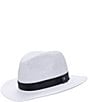 Lauren Ralph Lauren Classic Packable Fedora Hat, Color:Bone/Black - Image 1