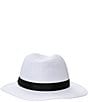 Lauren Ralph Lauren Classic Packable Fedora Hat, Color:Bone/Black - Image 2
