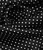 Color:Cream Dot - Image 3 - Classic Polka Dot Silk Square Scarf