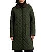 Lauren Ralph Lauren Corduroy Trim Point Collar Snap Front Quilt Jacket - Image 1