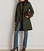 Lauren Ralph Lauren Corduroy Trim Point Collar Snap Front Quilt Jacket - Image 6