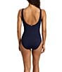 Lauren Ralph Lauren Core Solid Ruffle Underwire One Piece Swimsuit - Image 2