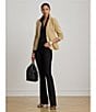 Lauren Ralph Lauren Cotton Blend Notch Lapel Long Sleeve Blazer - Image 5