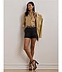 Lauren Ralph Lauren Cotton Point Collar Long Sleeves Button Front Shirt, Color:Birch Tan - Image 4