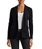 Lauren Ralph Lauren Notch Lapel Long Sleeve Cotton Knit Blazer | Dillard's